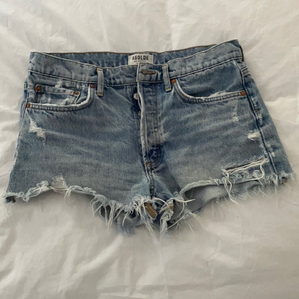 Agolde parker loose fit cutoff shorts